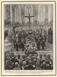 O serviço comemorativo na igreja de Cronberg